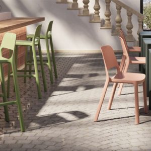 Outdoor commercial furniture - stacking stool