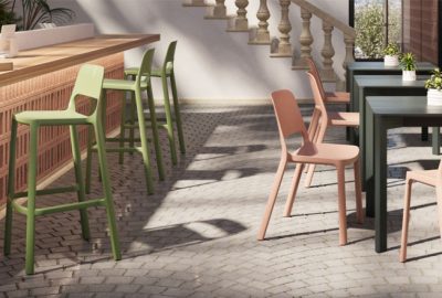 Outdoor commercial furniture - stacking stool