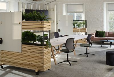 Mobile office planters