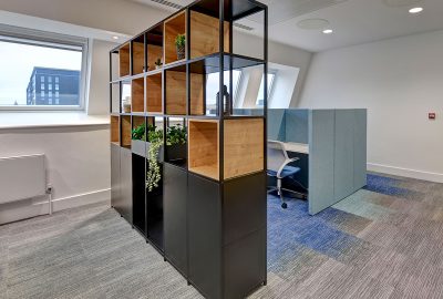Flexigrid office shelving unit