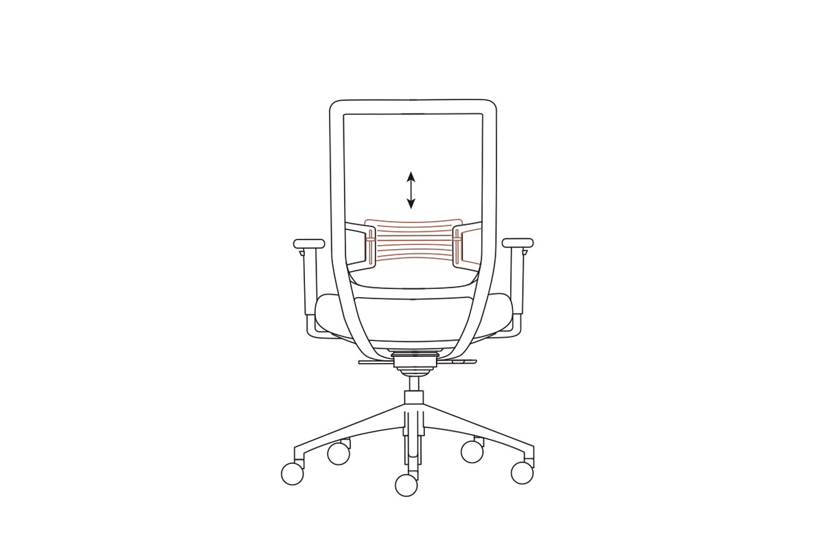Ventillo Task Chair Lumbar Adjustment