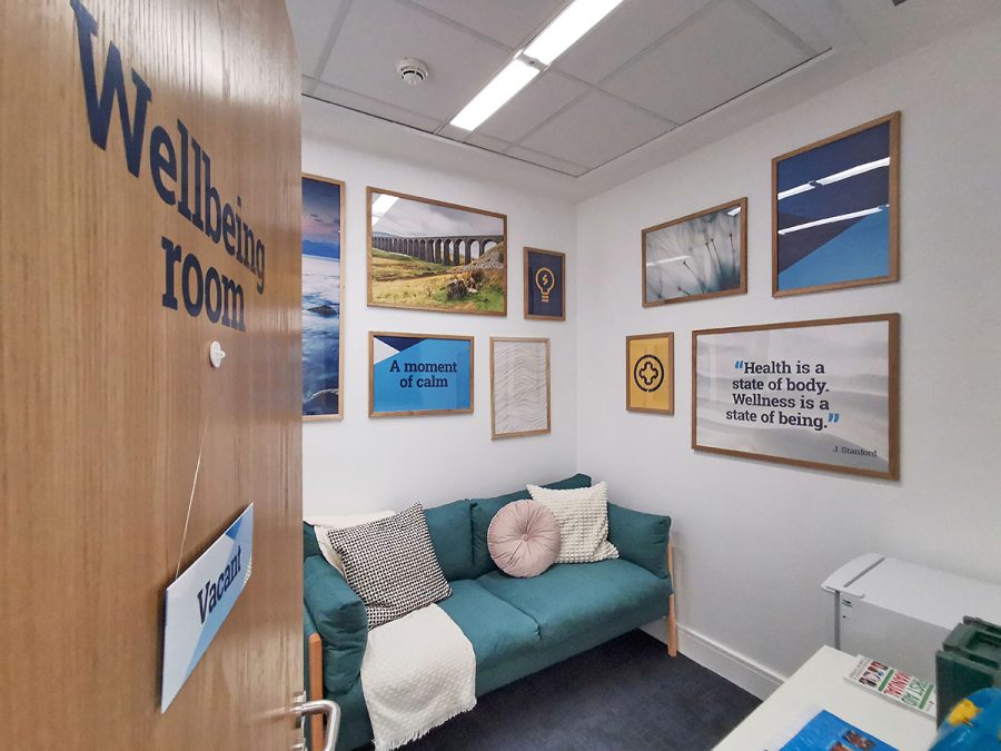 Office wellbeing room design