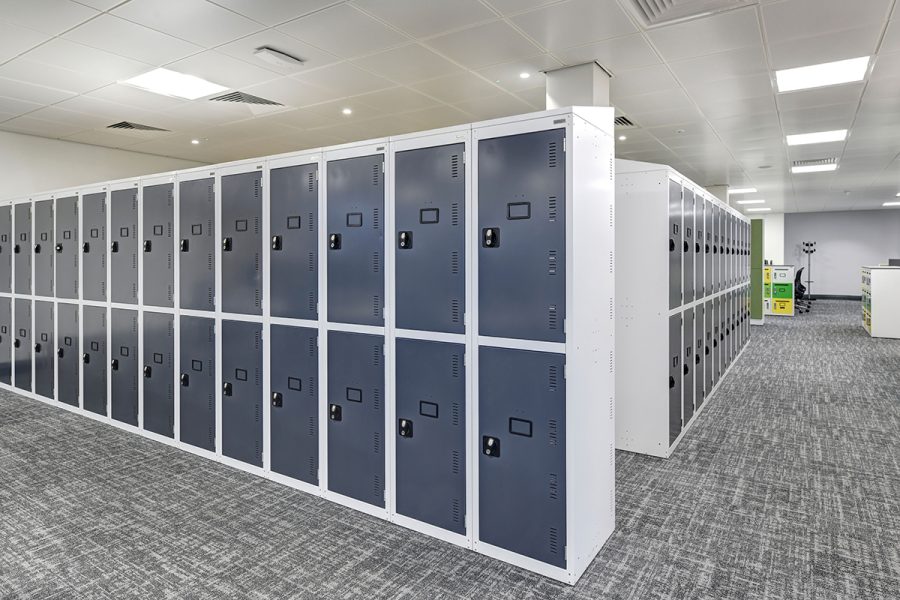Ventilated staff lockers for gyms and offices