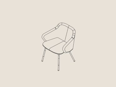 Astra collaborative chair with metal base