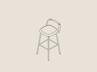 Astra office stools with metal legs