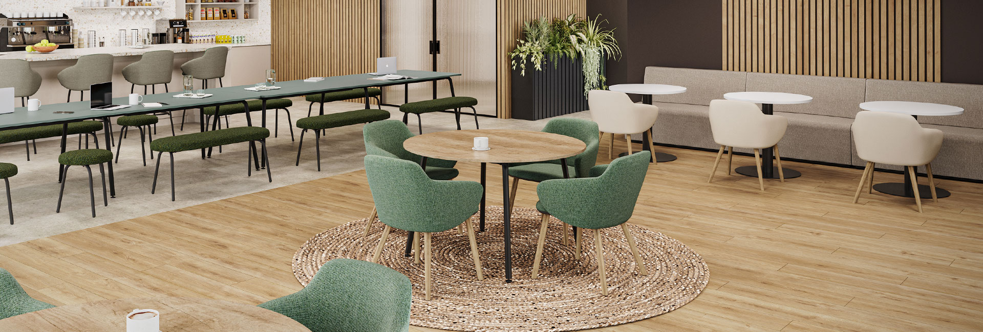 Astra cafe chair and collaborative chairs