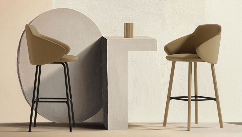 Astra high back and arms hospitality stools