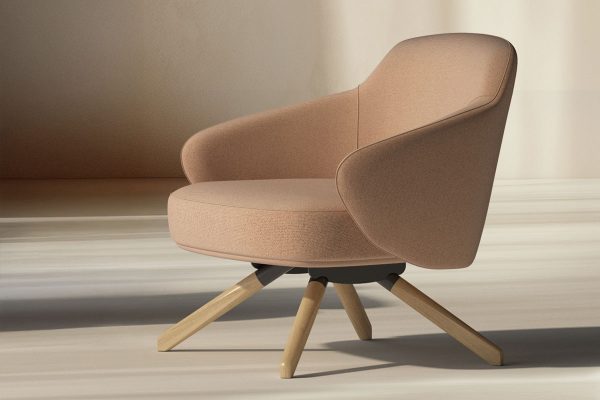 Retro office armchair and lounge chair