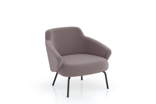 Astra Office Armchair, Metal Legs
