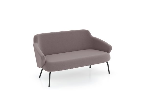 Astra office sofa with metal legs