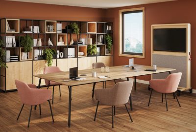 Pype collaborative tables and Astra collaborative chairs