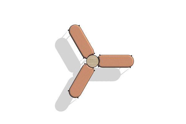 Pype Nesting Triangular Bench Configuration