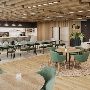 Pype cafe tables and Astra chairs