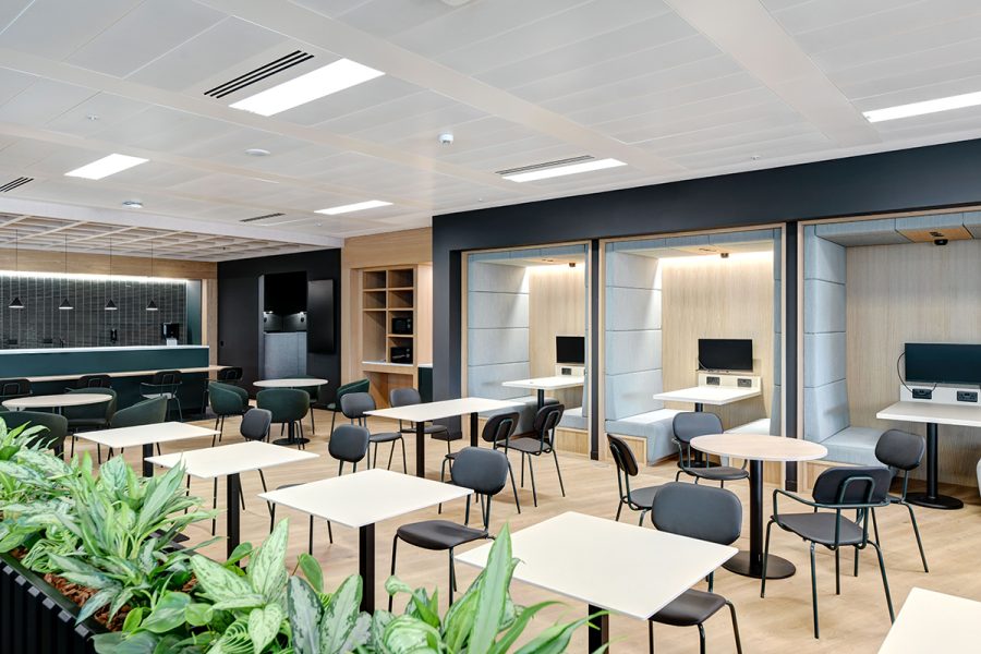 canteen and cafe design and office furniture installation