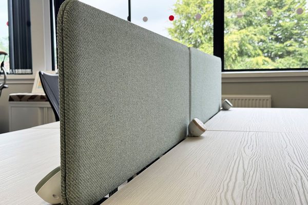 Desk mounted privacy screens