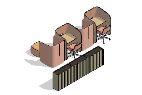 Quiet Working furniture featuring Fauna office Planters, Miss Collaborative & Boss Design Frida