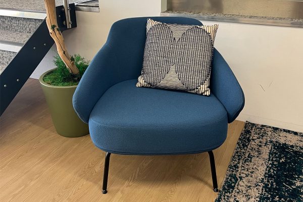 Astra Lounge Chair with Metal Legs at London Hub