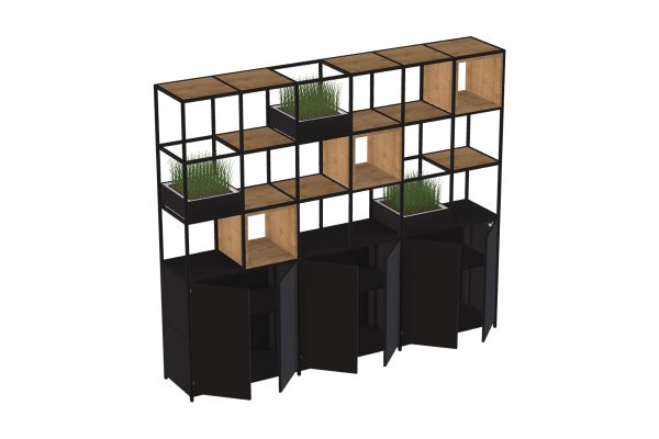 FlexiGrid office Shelving Configuration 15
