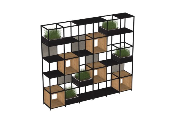 FlexiGrid Open Office Shelving Configuration 18