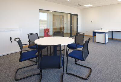 Additions Pedestal Meeting Table & Cyla Visitors Chairs