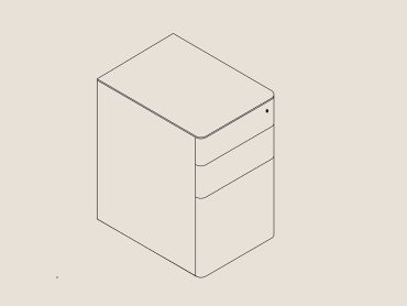 Contract office pedestal