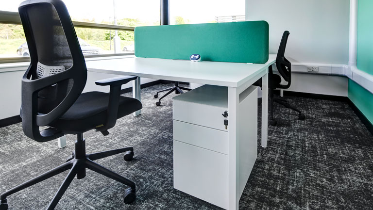 Contract steel desk pedestal