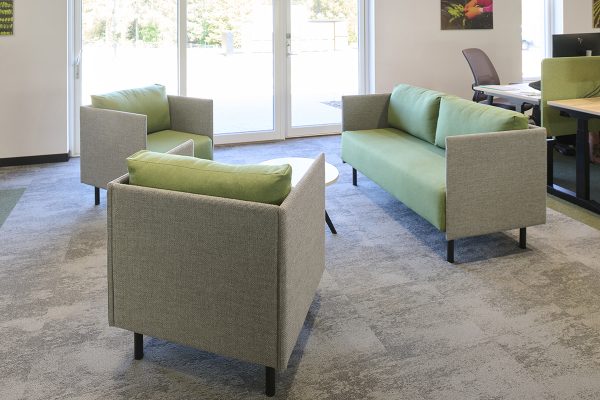 Cote office sofa set with matching armchairs