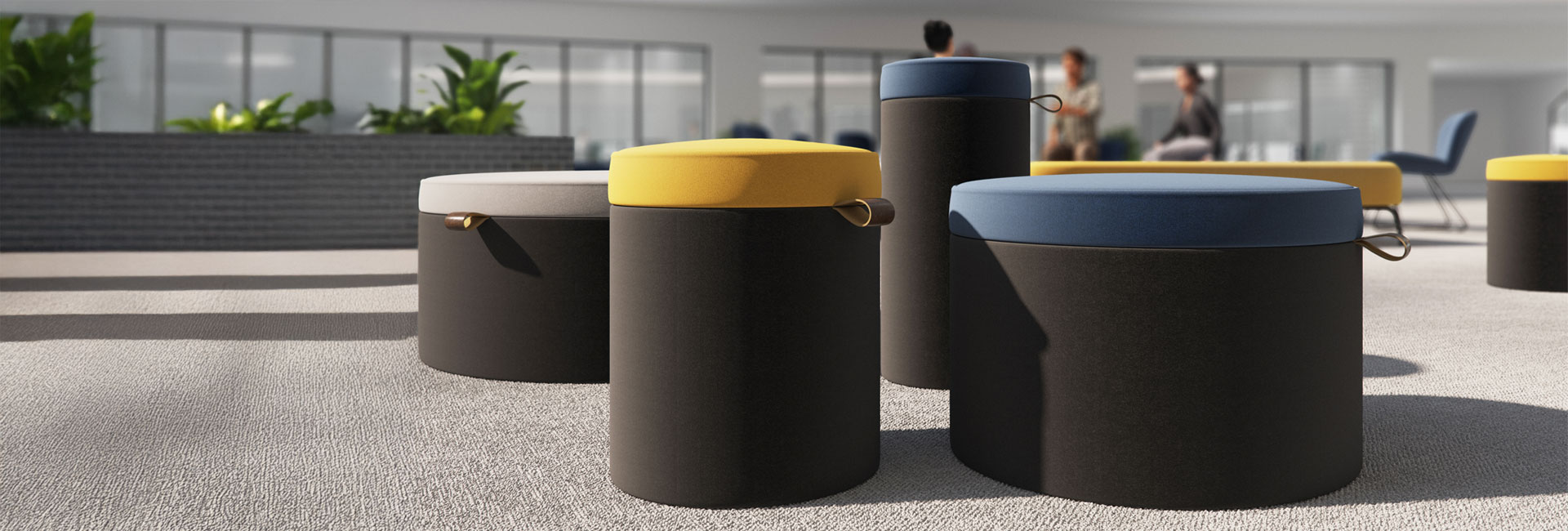 agile office furniture - low pouffe