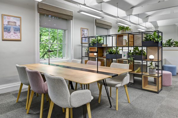 Channel Work Table, Miss Collaborative Meeting Chairs & FlexiGrid Shelving install