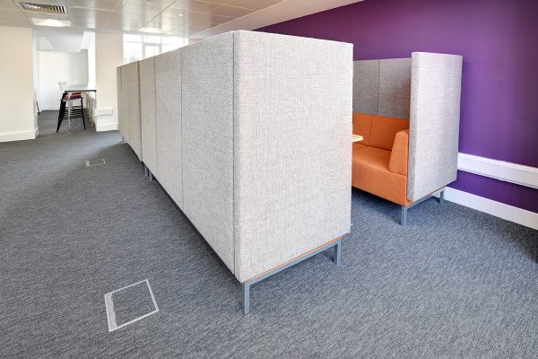 Fence Office Booths at Visit Scotland Install