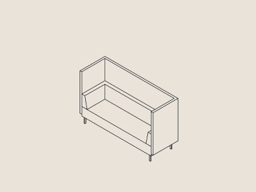 High back office sofa