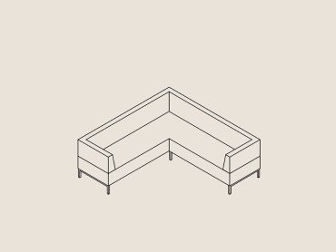 Low back office sofa