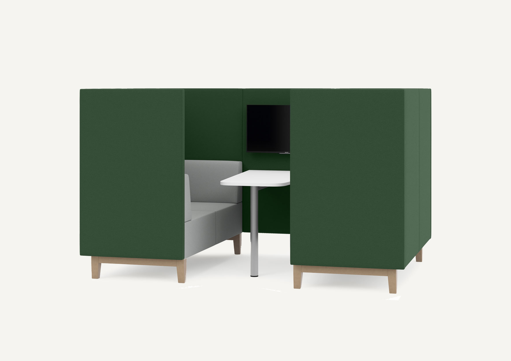 Fence office media booth