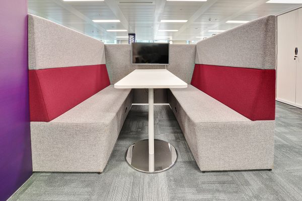 Fifteen 6 Person Media Booths at Frank Recruitment