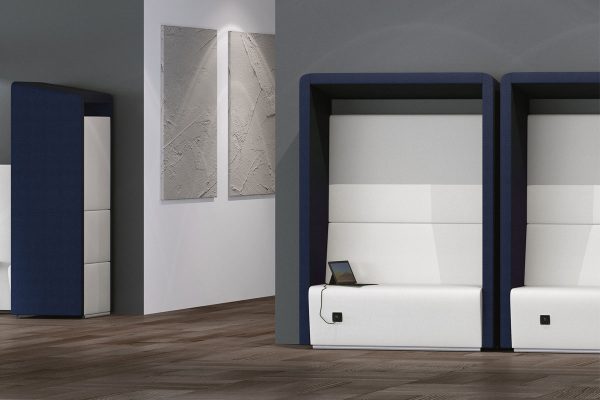 Fifteen Office Sofa with Overhead Canopy