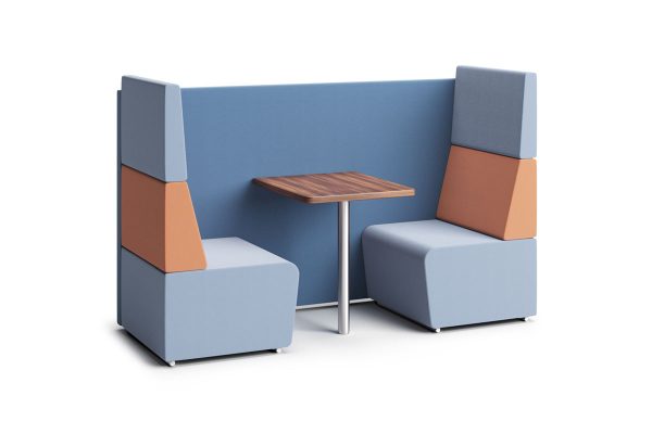 Fifteen High Back 2 Person Meeting Booth