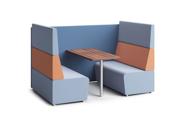 Fifteen High Back 4 Person Meeting Booth