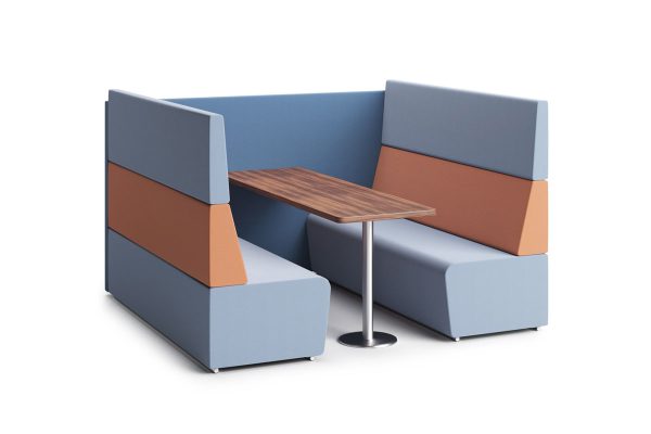 Fifteen High Back 6 Person Meeting Booth