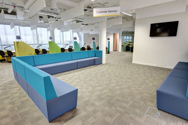 Fifteen L Shape Modular Sofa at Council Offices