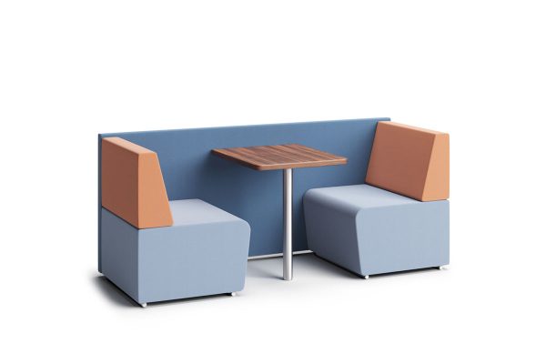 Fifteen Low Back 2 Person Dining Booth