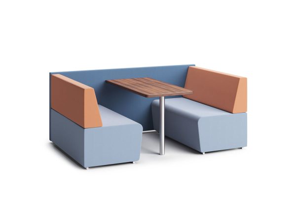 Fifteen Low Back 4 Person Dining Booth