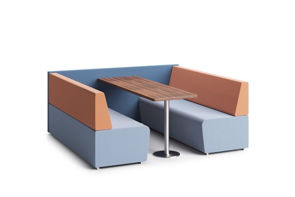 Fifteen Low Back 6 Person Dining Booth