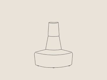 Fifteen modular sofa component - 90 degree External