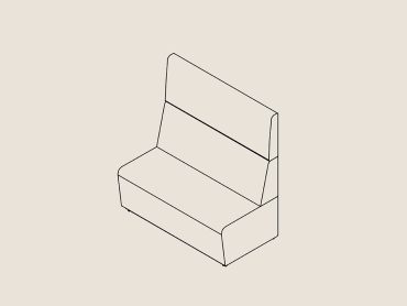 Modular high back sofa