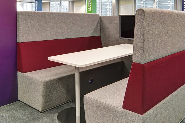 Fifteen 6 Person Media Booths at Frank Recruitment