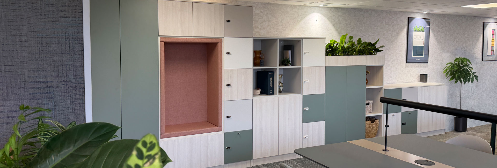 Match office storagewall