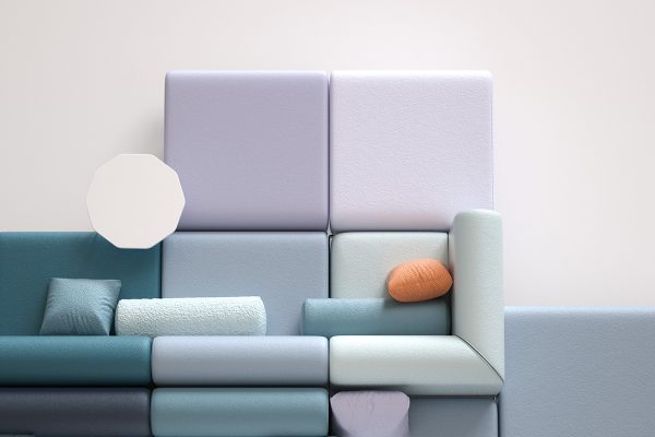 Pontoon reception sofa