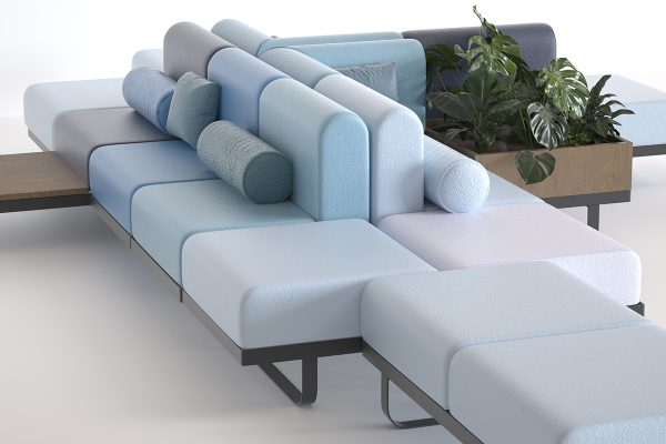 Pontoon Reception modular sofa Configuration