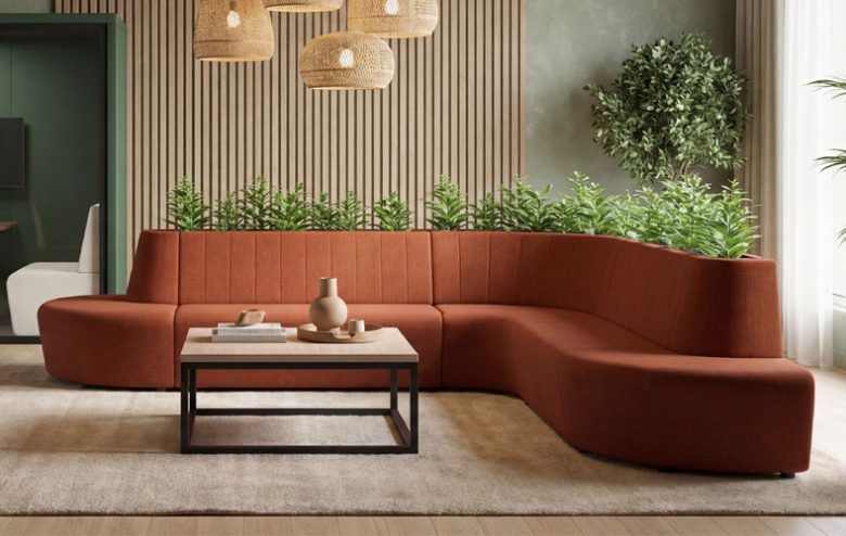 Banquette modular office sofa