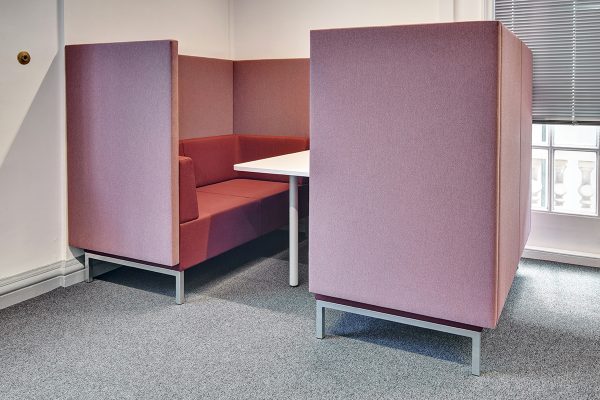 Fence 4 Person Office Booth at Council Offices